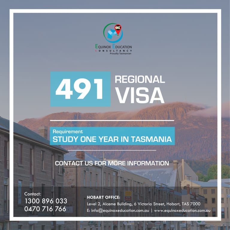 491 Regional Visa- Tasmania